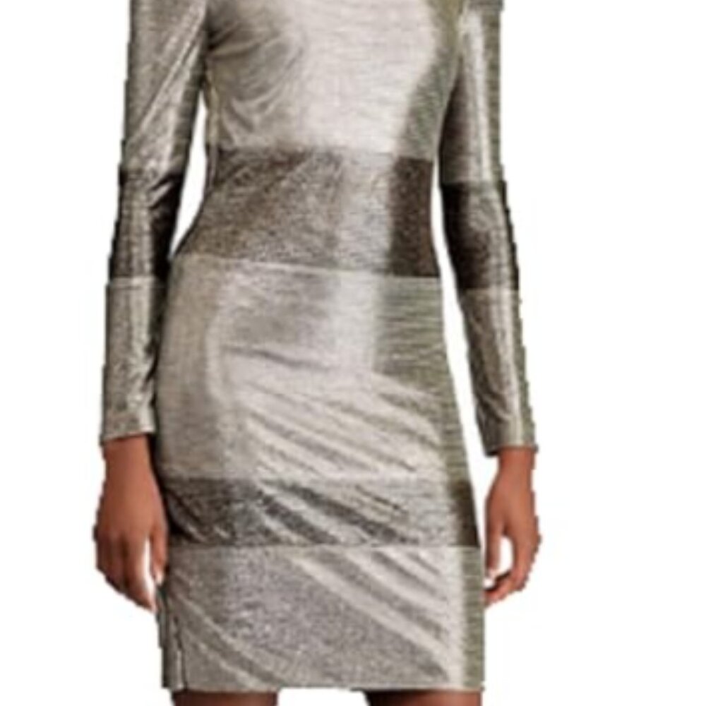 Ralph Lauren Metallic knee-length dress